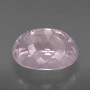 Kunzite rose naturelle coupe ovale, 7,53 ct, VVS-VS