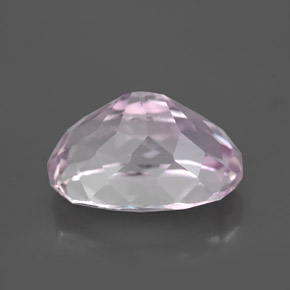 Kunzite rose naturelle coupe ovale, 6,89 ct, VS