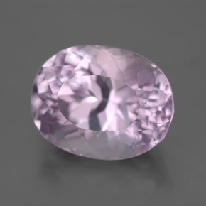 Kunzite rose naturelle coupe ovale, 8,65 ct, VS