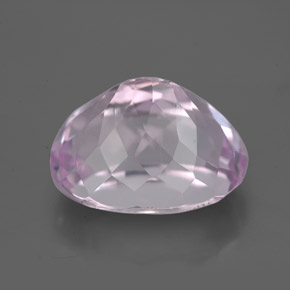 Kunzite rose naturelle coupe ovale, 8,65 ct, VS