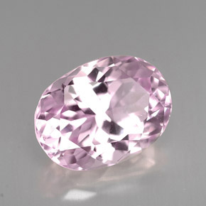 Kunzite rose naturelle coupe ovale, 7,13 ct, VS
