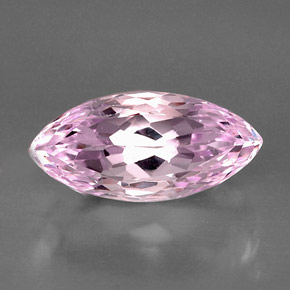 Kunzite rose naturelle marquise, 13,87 ct, VVS