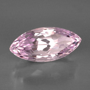 Kunzite rose naturelle marquise, 13,87 ct, VVS