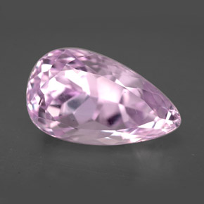 Kunzite Rose naturelle En forme de poire, 10.62 ct, VVS