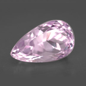 Kunzite Rose naturelle En forme de poire, 10.62 ct, VVS
