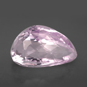 Kunzite Rose naturelle En forme de poire, 10.62 ct, VVS