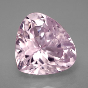 Kunzite rose naturelle en forme de poire, 12,07 ct, VS-SI