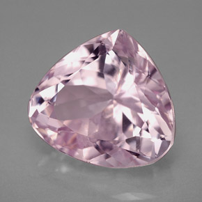 Kunzite rose naturelle en forme de poire, 12,07 ct, VS-SI