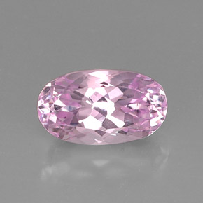 Kunzite rose naturelle coupe ovale, 9,10 ct, VVS