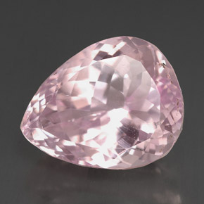 Kunzite rose naturelle en forme de poire, 13,06 ct, VS