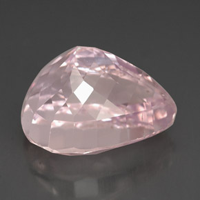 Kunzite rose naturelle en forme de poire, 13,06 ct, VS