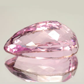 Kunzite rose naturelle en forme de poire, 27,82 ct, VS