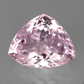 Kunzite rose naturelle trillion, 18,82 ct, VS