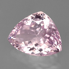 Kunzite rose naturelle trillion, 18,82 ct, VS