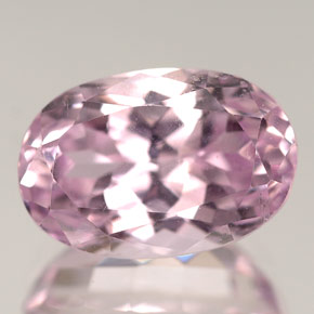 Kunzite rose naturelle coupe ovale, 7,49 ct, VVS-VS