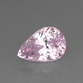 Kunzite rose naturelle en forme de poire, 11,06 ct, VS-SI