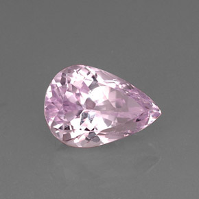 Kunzite rose naturelle en forme de poire, 11,06 ct, VS-SI