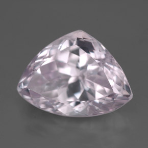 Kunzite rose naturelle trillion, 8,02 ct, VVS-VS