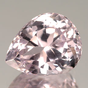 Kunzite rose naturelle en forme de poire, 6,72 ct, VS-SI
