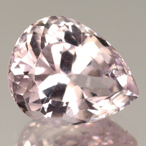 Kunzite rose naturelle en forme de poire, 6,72 ct, VS-SI