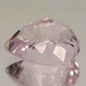 Kunzite rose naturelle en forme de poire, 6,72 ct, VS-SI