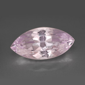 Kunzite rose naturelle marquise, 8,07 ct, VS