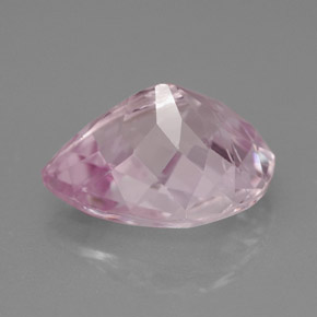 Kunzite rose naturelle en forme de poire, 5,18 ct, VS