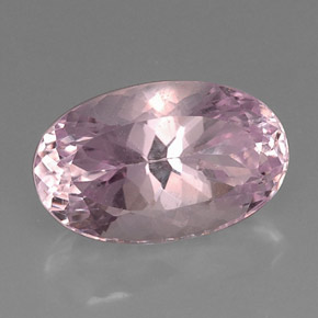 Kunzite rose naturelle coupe ovale, 11,55 ct, VS