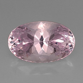 Kunzite rose naturelle coupe ovale, 11,55 ct, VS