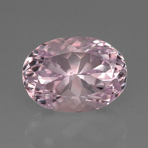 Kunzite Rose naturelle Coupe ovale, 10.83 ct, VVS