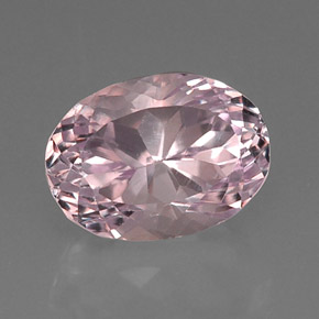 Kunzite Rose naturelle Coupe ovale, 10.83 ct, VVS