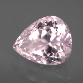 Kunzite rose naturelle en forme de poire, 8,09 ct, VVS-VS