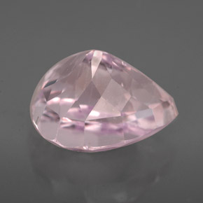 Kunzite rose naturelle en forme de poire, 8,09 ct, VVS-VS
