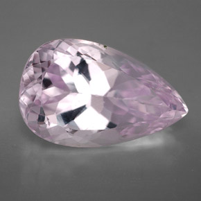 Kunzite rose naturelle en forme de poire, 11,22 ct, VVS