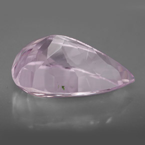 Kunzite rose naturelle en forme de poire, 11,22 ct, VVS
