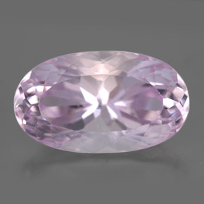 Kunzite rose naturelle coupe ovale, 11,37 ct, SI