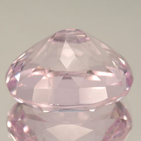 Kunzite rose naturelle coupe ovale, 10,19 ct, VVS