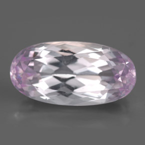 Kunzite rose naturelle coupe ovale, 10,93 ct, VS-SI