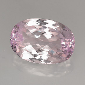 Kunzite Rose naturelle Coupe ovale, 22.17 ct, VVS