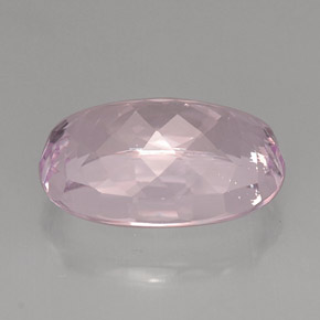 Kunzite Rose naturelle Coupe ovale, 22.17 ct, VVS