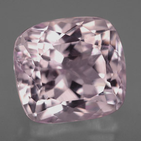 Kunzite rose naturelle coupe coussin, 9,45 ct, VS