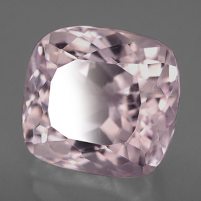 Kunzite rose naturelle coupe coussin, 9,45 ct, VS