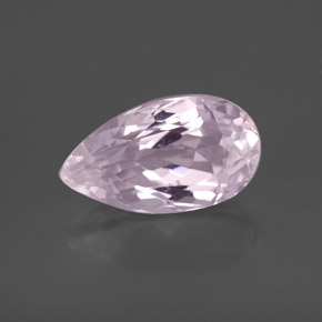 Kunzite rose naturelle en forme de poire, 3,55 ct, VS