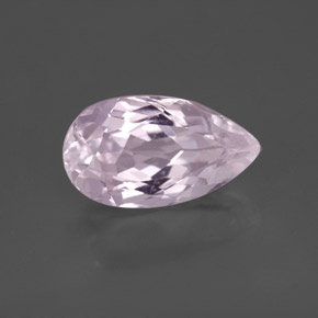 Kunzite rose naturelle en forme de poire, 3,55 ct, VS