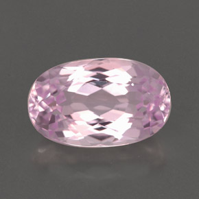 Kunzite rose naturelle coupe ovale, 3,43 ct, VVS