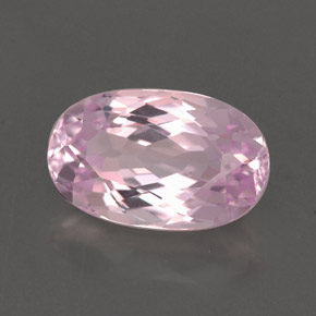 Kunzite rose naturelle coupe ovale, 3,43 ct, VVS