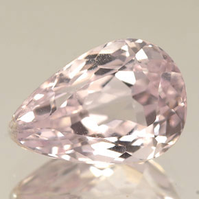 Kunzite rose naturelle en forme de poire, 4,44 ct, VVS-VS