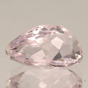 Kunzite rose naturelle en forme de poire, 4,44 ct, VVS-VS