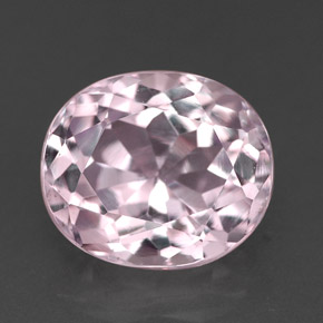 Kunzite rose naturelle coupe ovale, 3,77 ct, VVS-VS