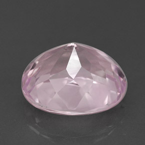 Kunzite rose naturelle coupe ovale, 3,77 ct, VVS-VS